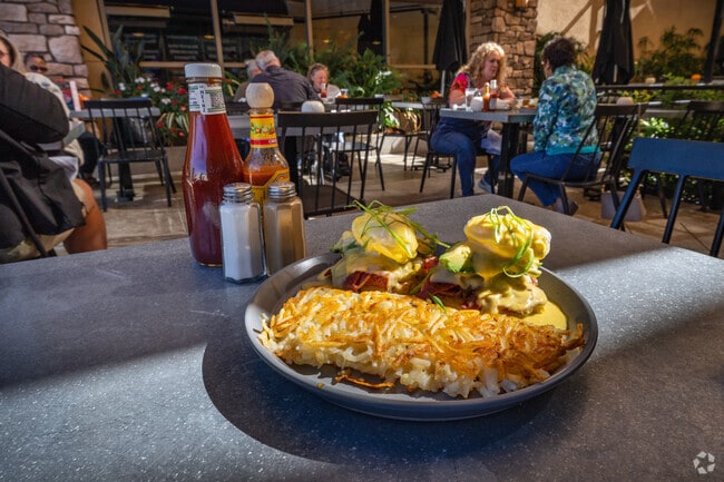 Try the delicious Reuben Eggs Benedict from Toast near Wolf Creek.