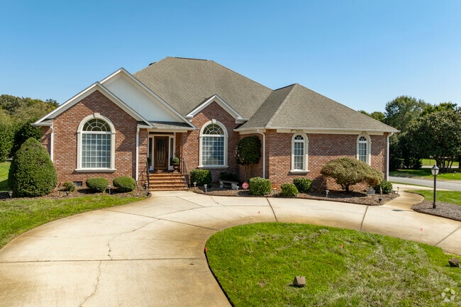 Luxury homes can be found in various communities like Moss Creek and Christenbury in Concord.