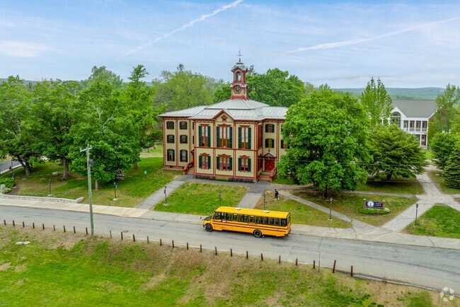 The Woodstock Academy is a private high school serving about 1,000 students in grades 9 through 12.