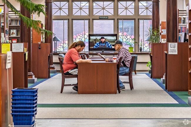 Elwood residents appreciate the amenities at the Elwood Public Library.