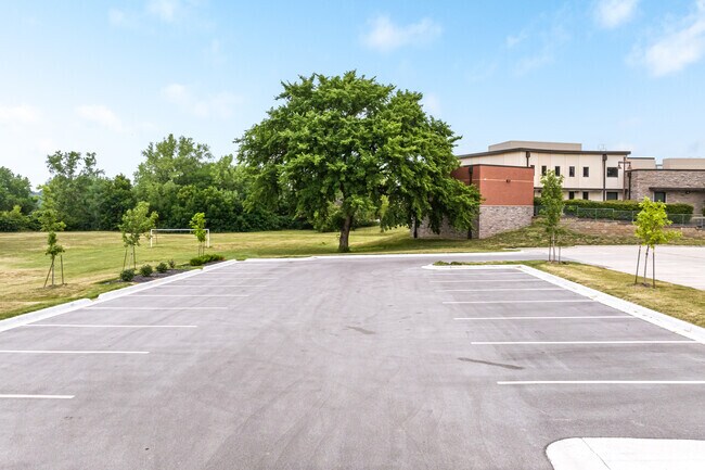 Thomas A Edison Elementary School has a few large parking lots for the parents and teachers.