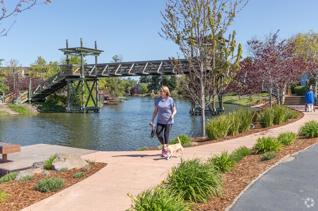 Harbor Bay is known for its canals and walking trails.