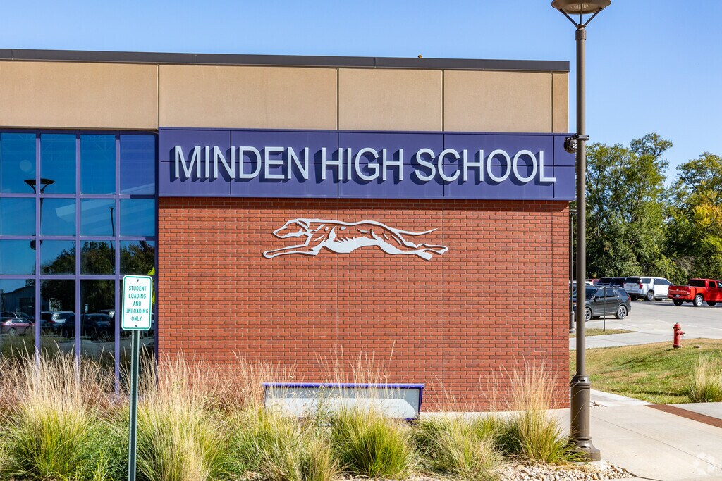 Minden High School students enjoy learning in a large modern school.