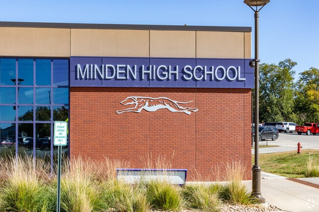 Minden High School students enjoy learning in a large modern school.