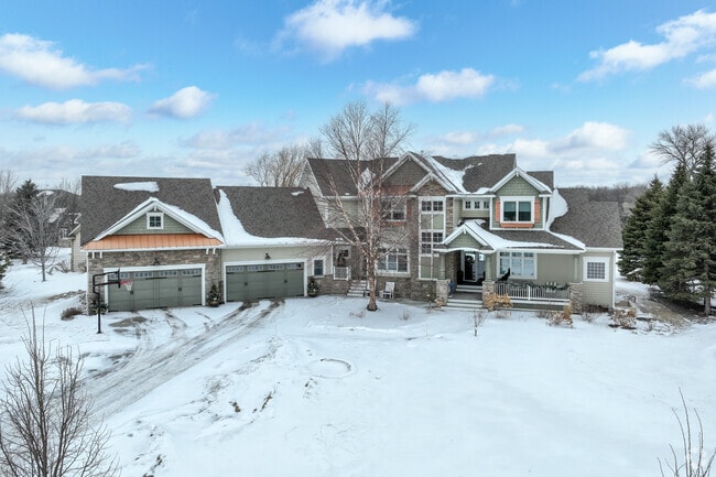 Sprawling two story homes can be found near Moorhead's golf courses.