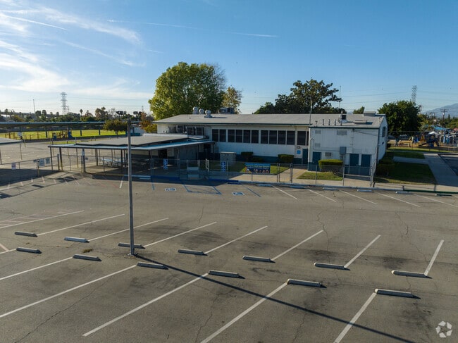 Parking lot of school