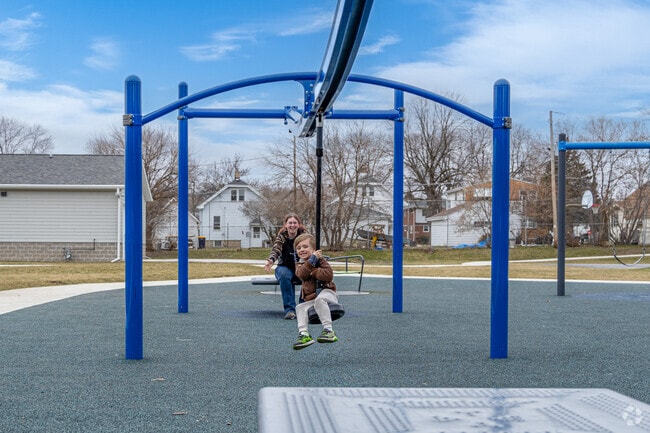 Families can enjoy the zip line at Fairview Playground.
