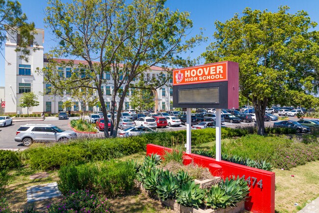Hoover High School serves students in the northeast San Diego neighborhoods.