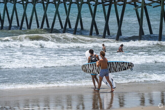 Pumpkin Center surfers can hit the waves at several nearby beaches.