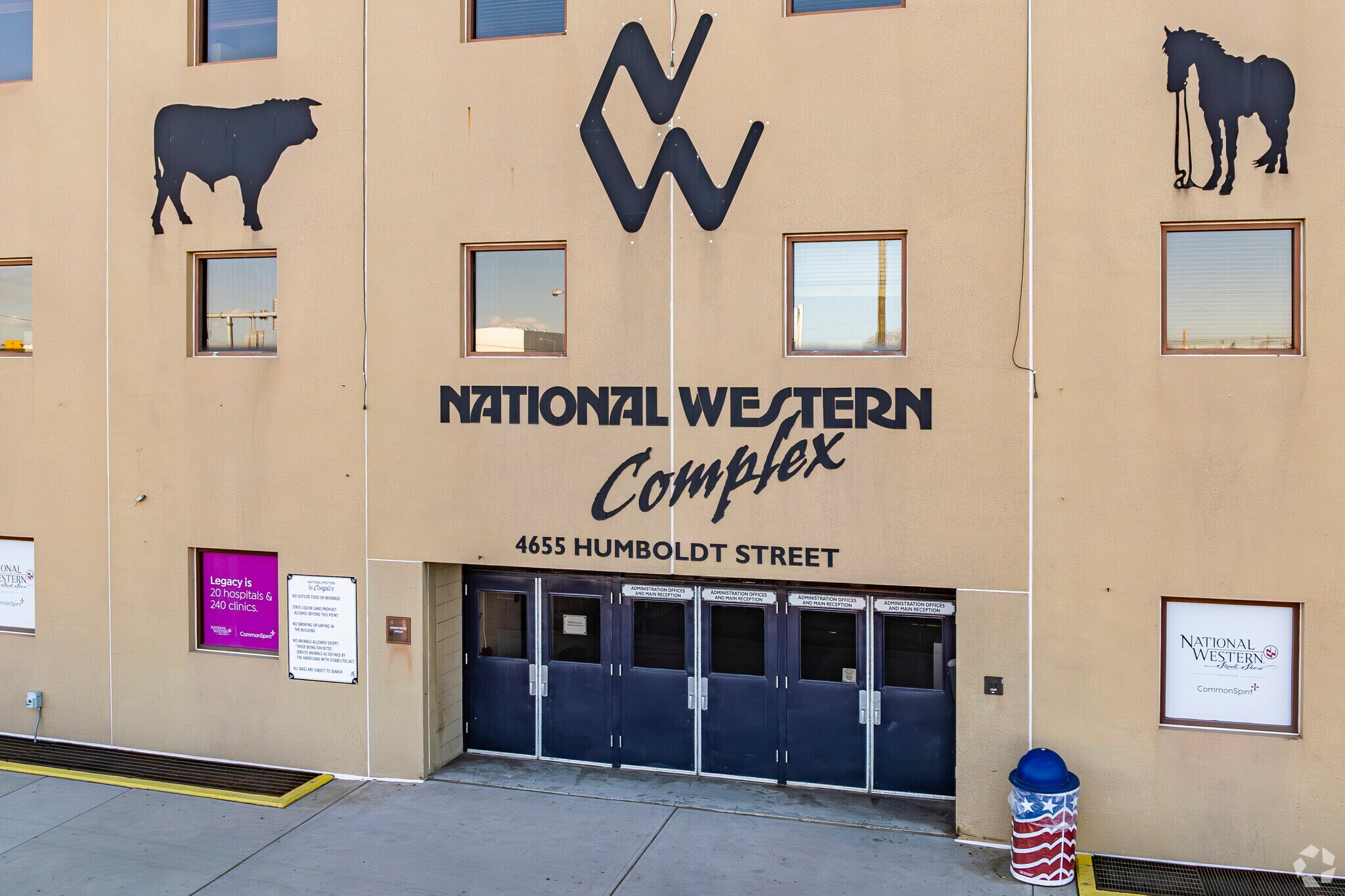 The National Western Complex in Globeville, CO is a world renowned venue for cattle and farming.