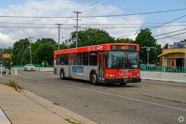 Students can get almost anywhere in Knollwood using the Metro bus system.