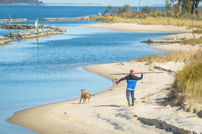 Fort Smallwood is a great place in Pasadena to let your dog run on the beach.