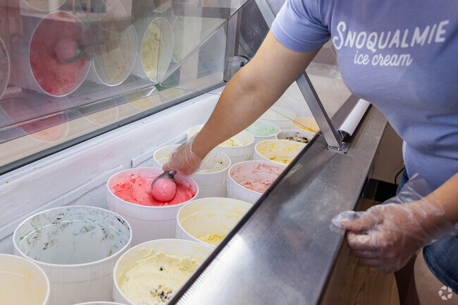 The Snoqualmie Ice Cream Shop is just minutes away from the Lowell neighborhood.