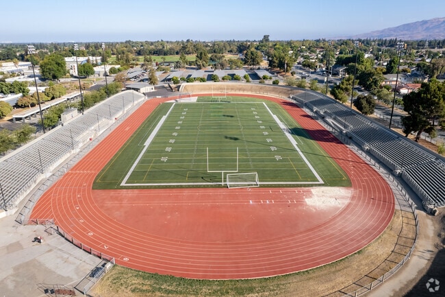 Independence High School football and track field has been renovated in Outlying Santa Clara.