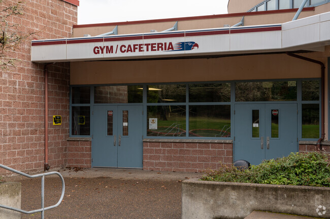 Gym and Cafeteria entrance to Skyridge Middle School.