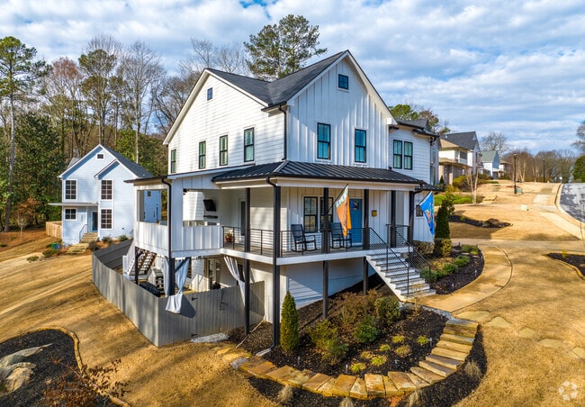 Housing in Candler-McAfee ranges from classic brick ranches to updated modern designs.