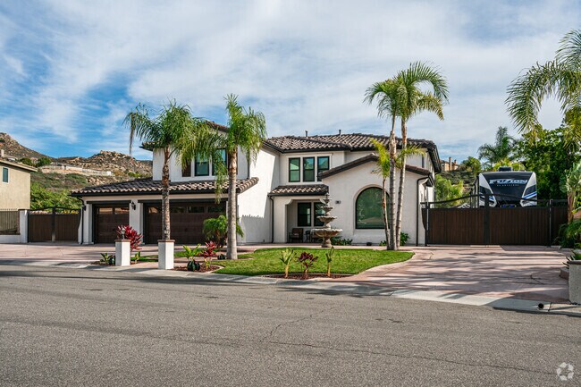 In the Norco Hills neighborhood you'll often come across large two-story homes.