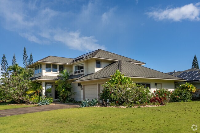 The community's proximity to beaches and golf courses makes Princeville a desirable location.