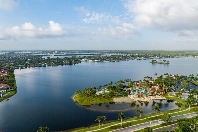 The Sunset Lakes neighborhood has plenty of waterfront properties.