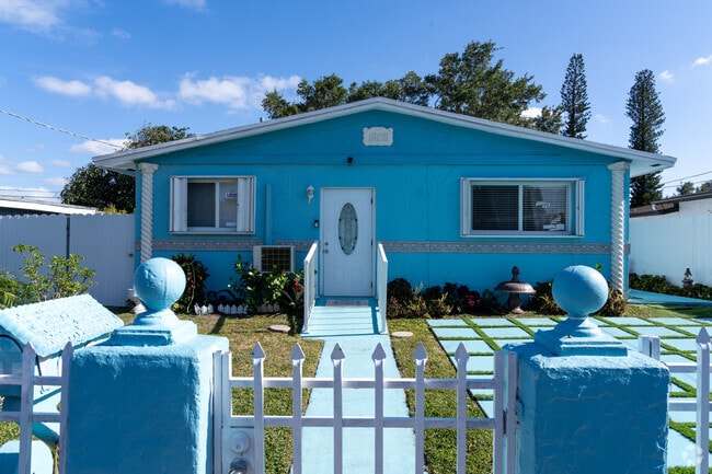 Rainbow Park homes are colorful and vibrant resonating with its Hispanic and Caribbean cultures