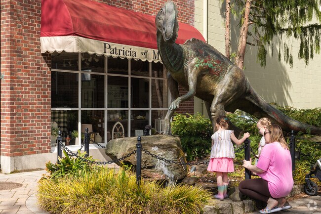 John Giannotti's Hadrosaurus foulkii sculpture in Hadrosaurus Lane is a landmark to Haddonfield.