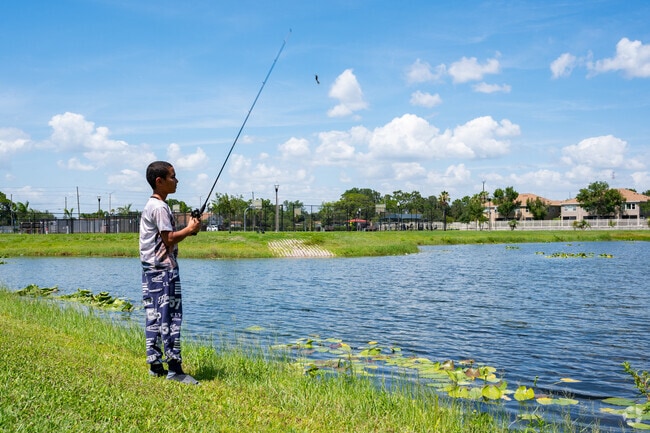 Lurie Park pond is a favorite spot for local anglers in Lealman.