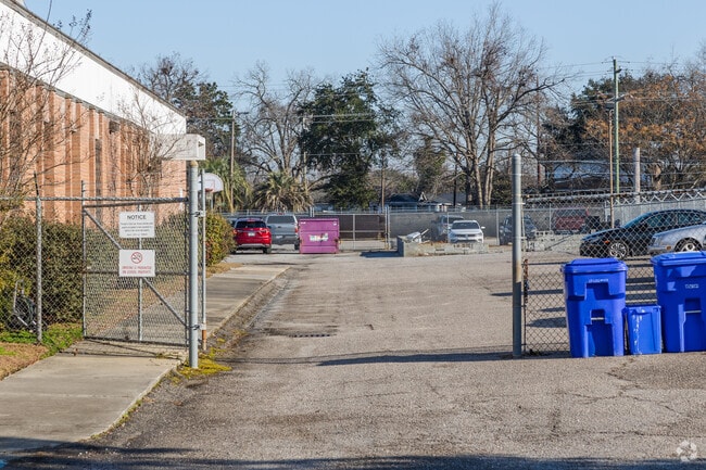 Gregg Mathis Charter High School in North Charleston has gated parking.