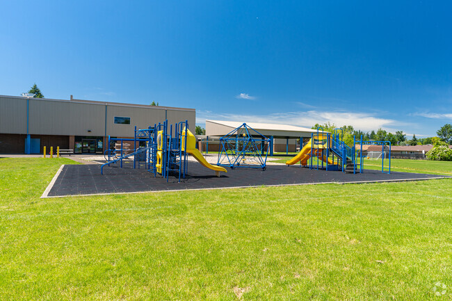 Gubser Elementary School playground is a thrill at recess in Keizer, OR.