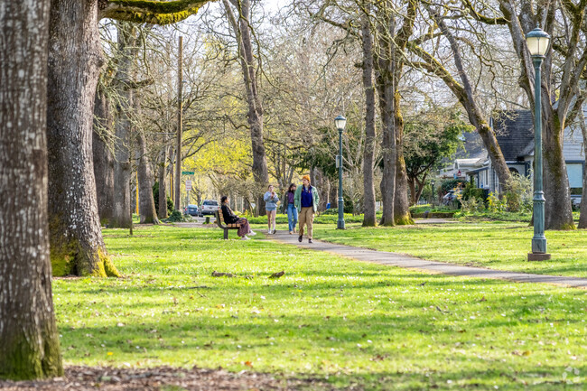 Bush’s Pasture Park has an assortment of trails for visitors to walk along in South Central.