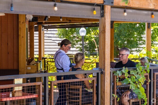 Downtown St. George offers residents a retreat to walking downtown and casual dining outside.