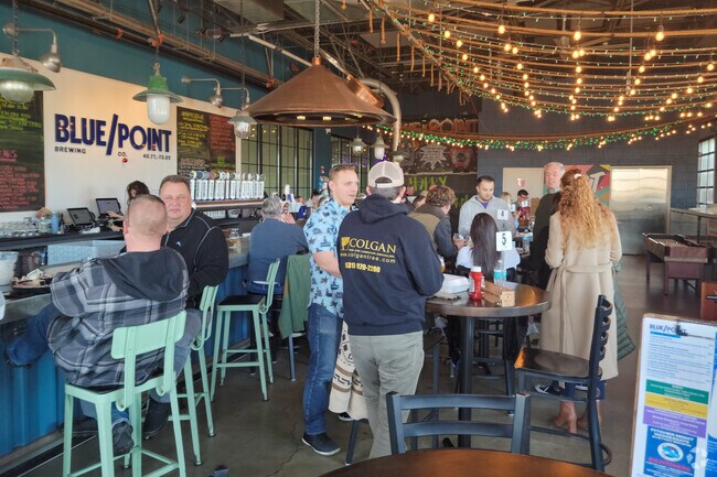 The Blue Point Brewery is a great spot to hang any day of the week, right here in Patchogue.
