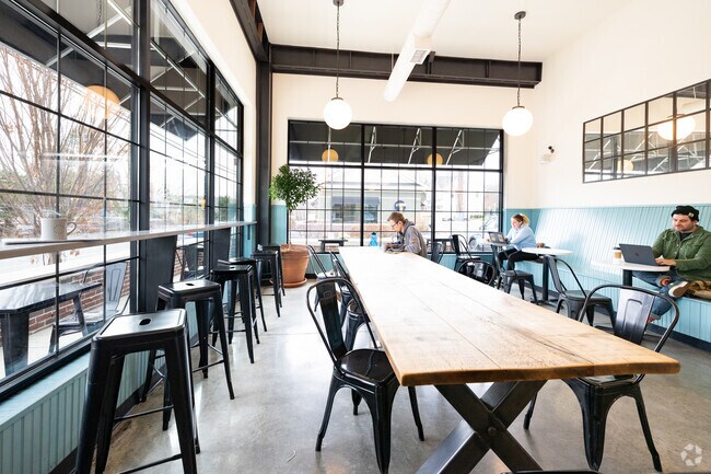 Druthers Coffee of Stony Brook just outside of Old Field has an inviting space.