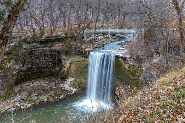 The main waterfall at the Minneopa State Park in Mankato, MN.