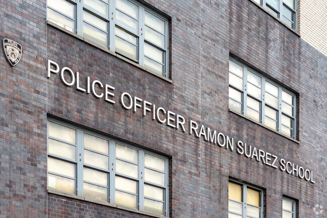 Police Officer Ramon Suarez School in Ridgewood, Queens, New York.