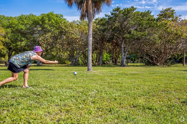 Bocce ball is a fun game to play during the beautiful days in Sand Key.
