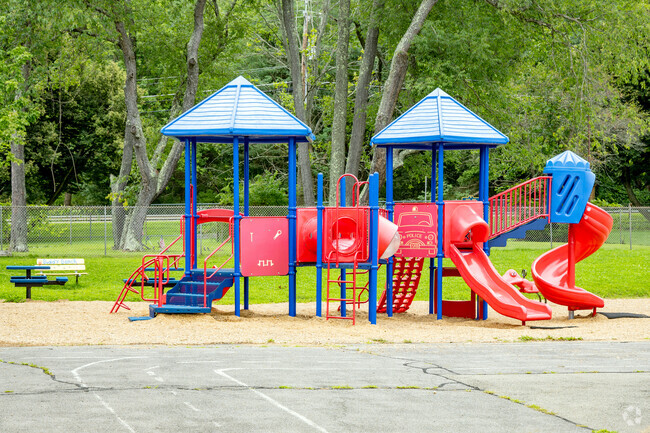 Chenango Forks Elementary School has a playground for recess.