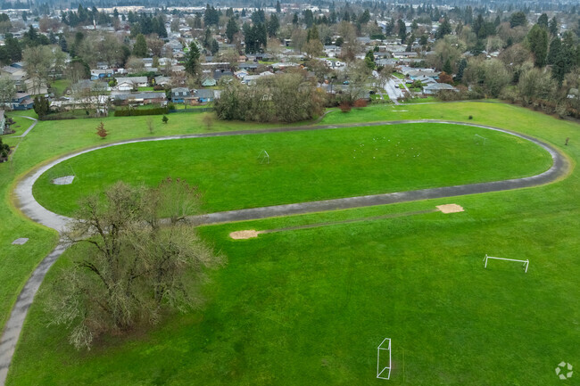 Monroe Middle School has a track for students to run on in Eugene.