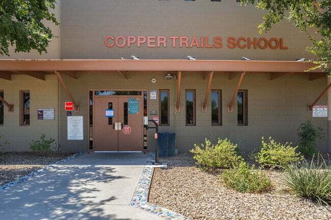 Welcoming students and families to Copper Trails Elementary School in Goodyear.