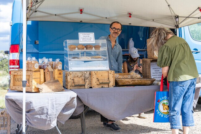 Delicious baked goods for sale at the Eldorado Famers Makret in Cañoncito.