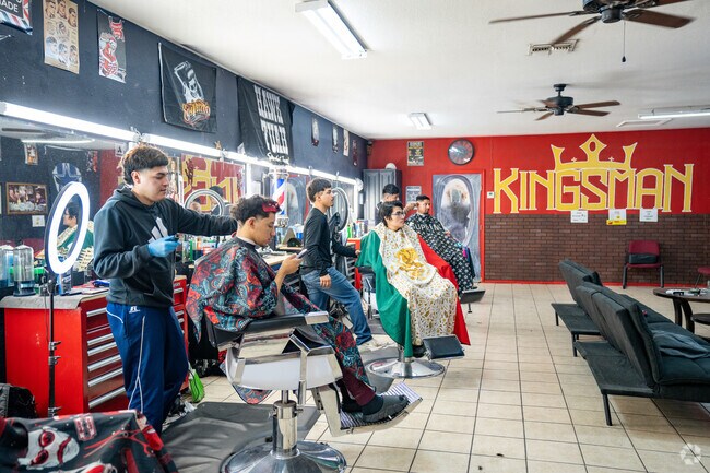 Residents of the city of Mercedes frequent Kingsman Barbershop located in downtown.