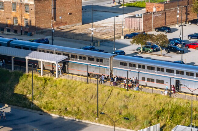 Amtrak in Downtown Champaign gives Douglass Park residents access to multi-state train lines.