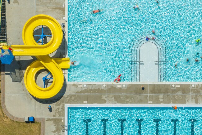 Kids love the water slide located at the public pool in Overlook Park in Blossom Hill.