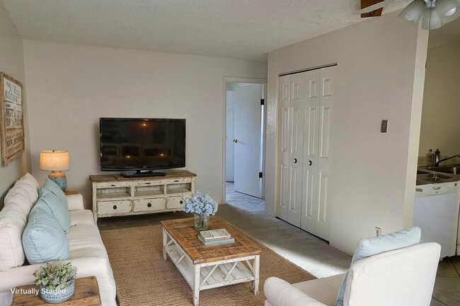 Living Room with closet