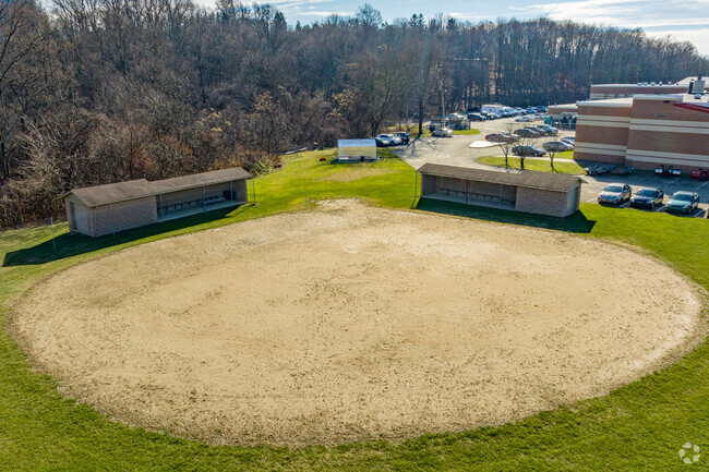 Jeannette Senior High School's baseball field includes two dugouts.