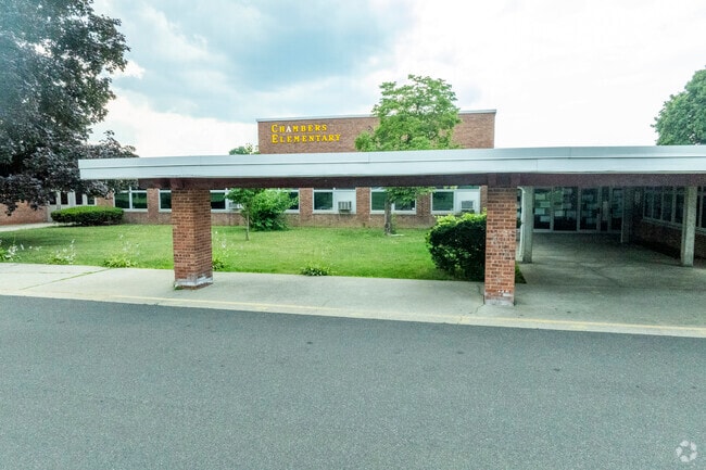 Chambers School has 323 students in grades K-4 with a student-teacher ratio of 9 to 1.