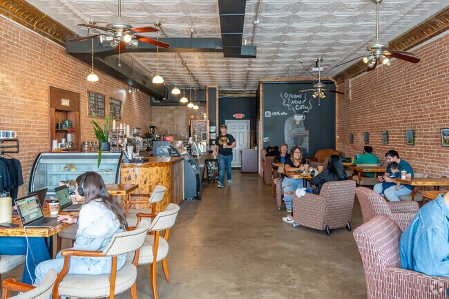 Locals enjoy visiting 1846 Coffee in Downtown Cedar Hill for a hot cup of joe.
