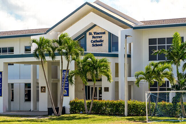 St Vincent Ferrer School provides education in the neighborhood of 
Downtown Delray Beach.