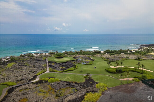The neighborhood is part of the North Kona district and offers sweeping views of the Pacific Ocean.