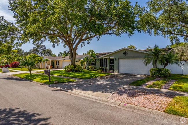 Beautiful trees can be found shading homes and lining the streets in the West Lealman community..