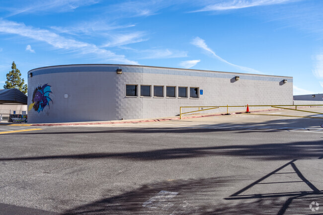 A view of the Date Elementary School buildings from the street.